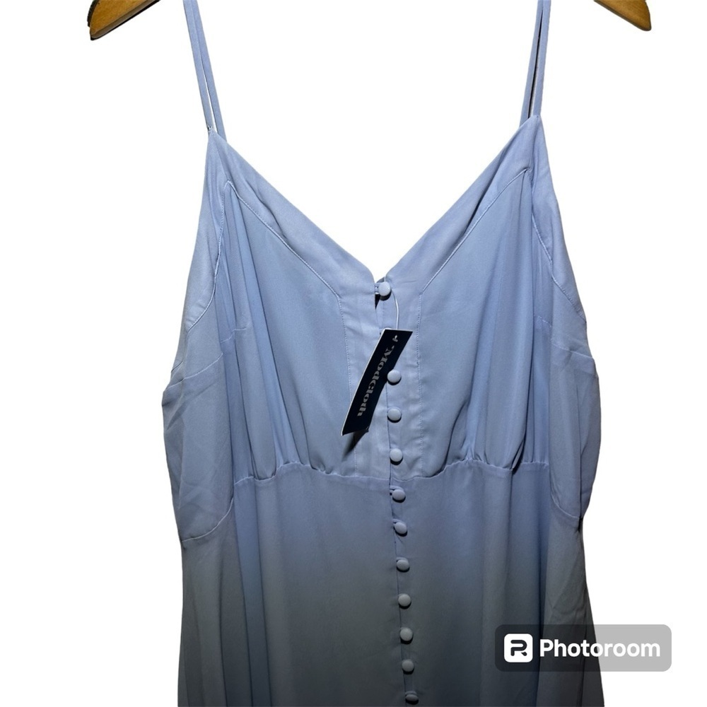ModCloth Gotta Look The Party Light Blue Maxi Dress Size 22 NWT - Picture 5 of 8
